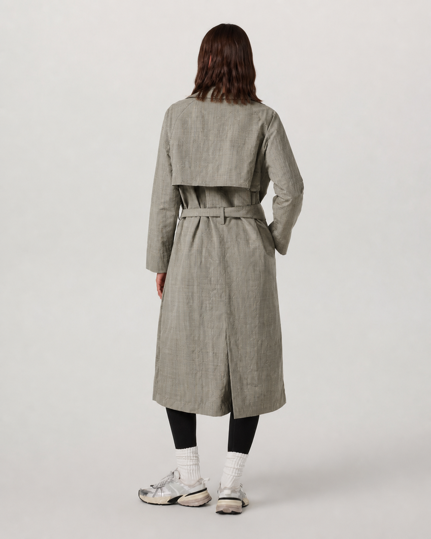 Alto Transit Coat - Willow Grey Nova Plaid
