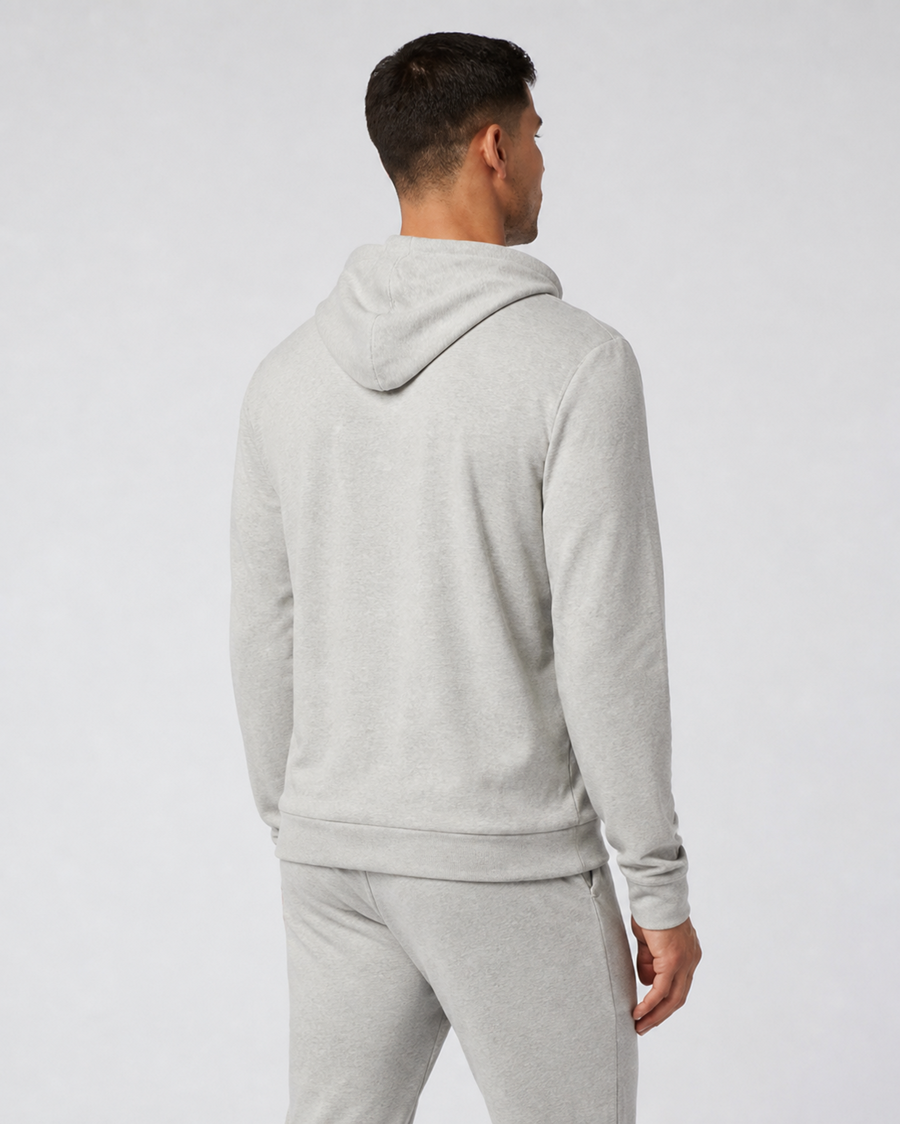 Compass Hoodie - Pale Heather Grey