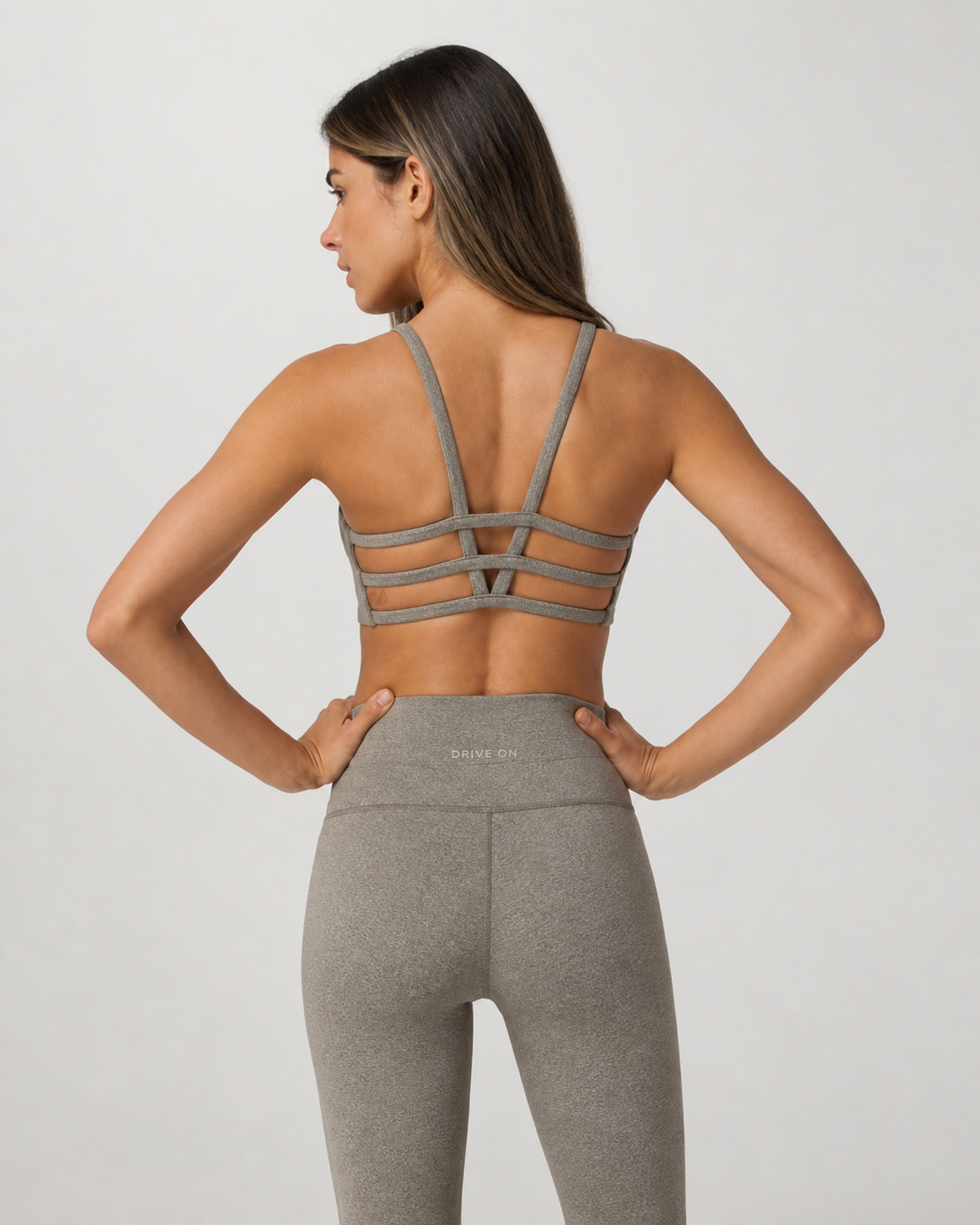 Clarity Movement Bra - Khaki Heather