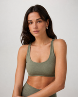 Clarity Movement Bra - Khaki Heather