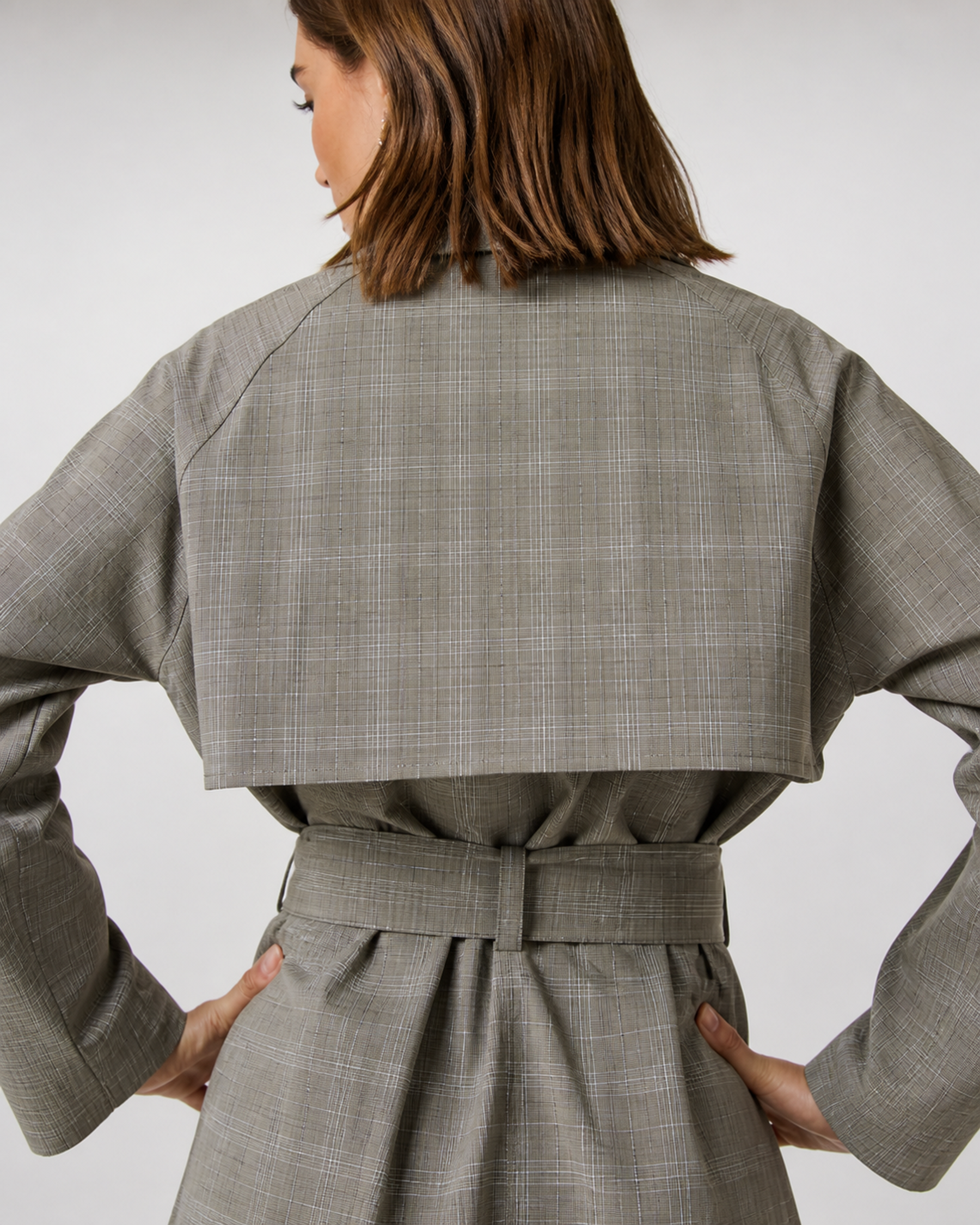 Alto Transit Coat - Willow Grey Nova Plaid