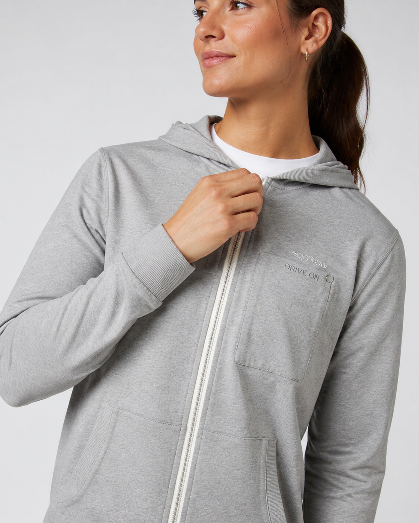 Alto Line Full-Zip Hoodie - Light Heather Grey