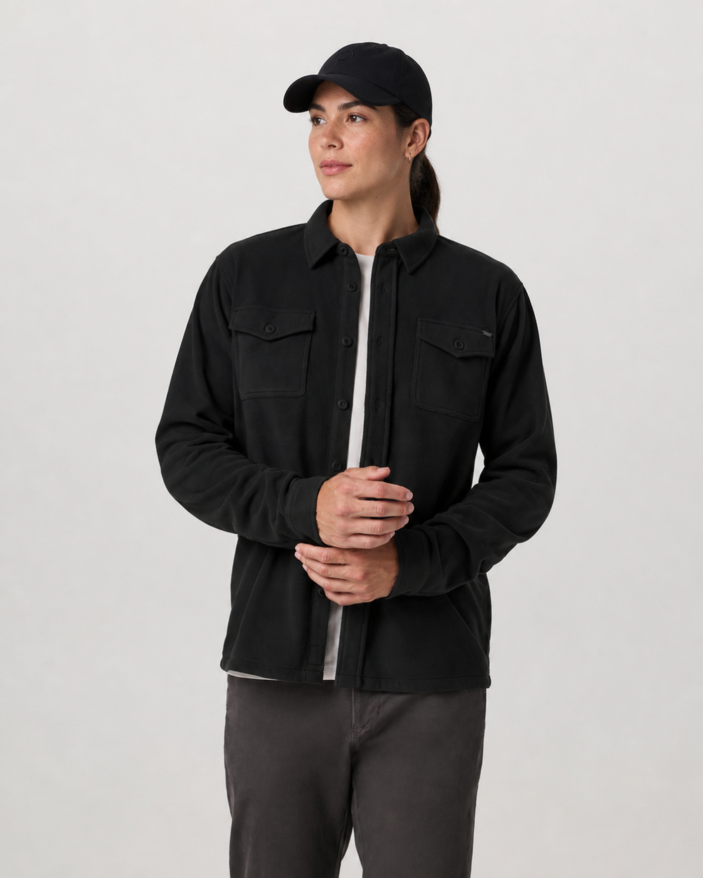 Orbit Button-Up Shirt - Black