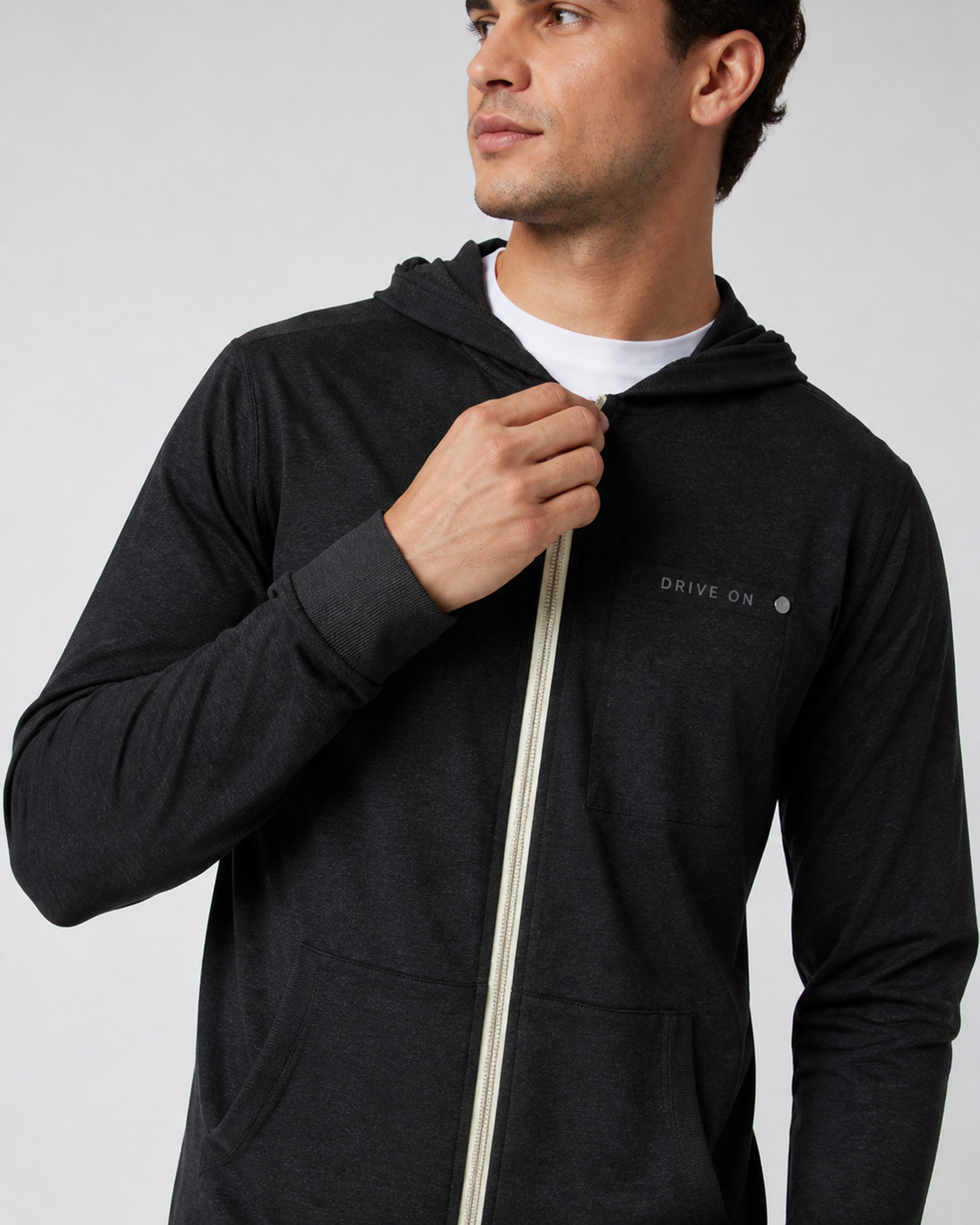Axiom 2.0 Full-Zip Hoodie - Black Heather