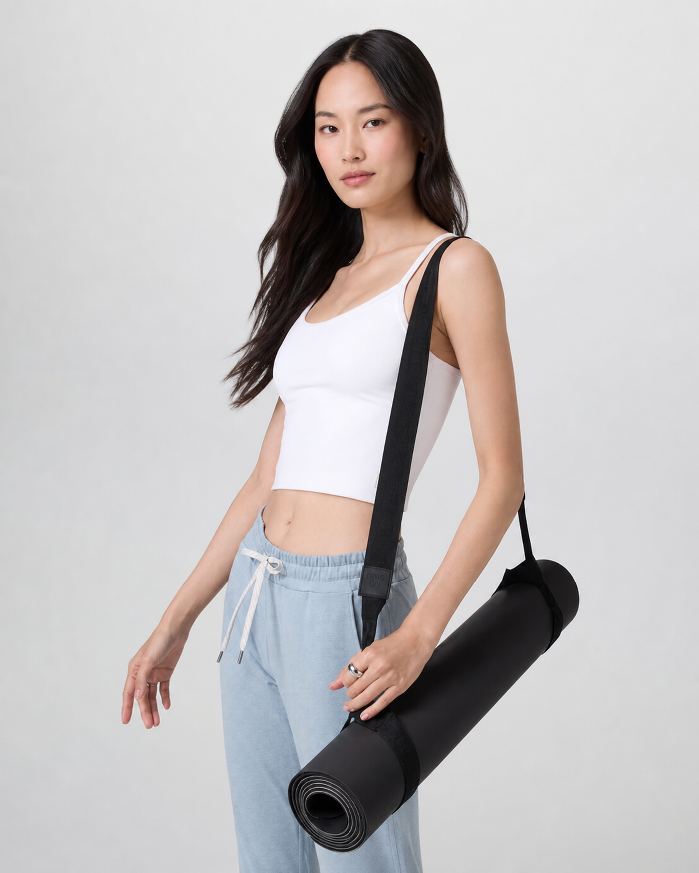 Alder Yoga Mat Carrier Strap - Black