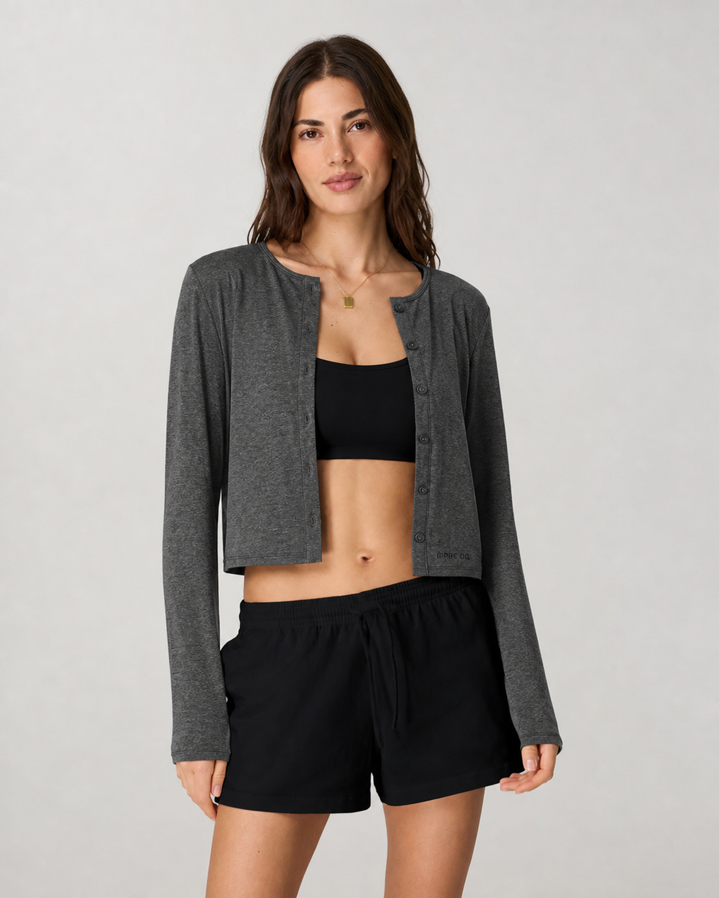 Alto Everyday Cardigan - Charcoal Heather