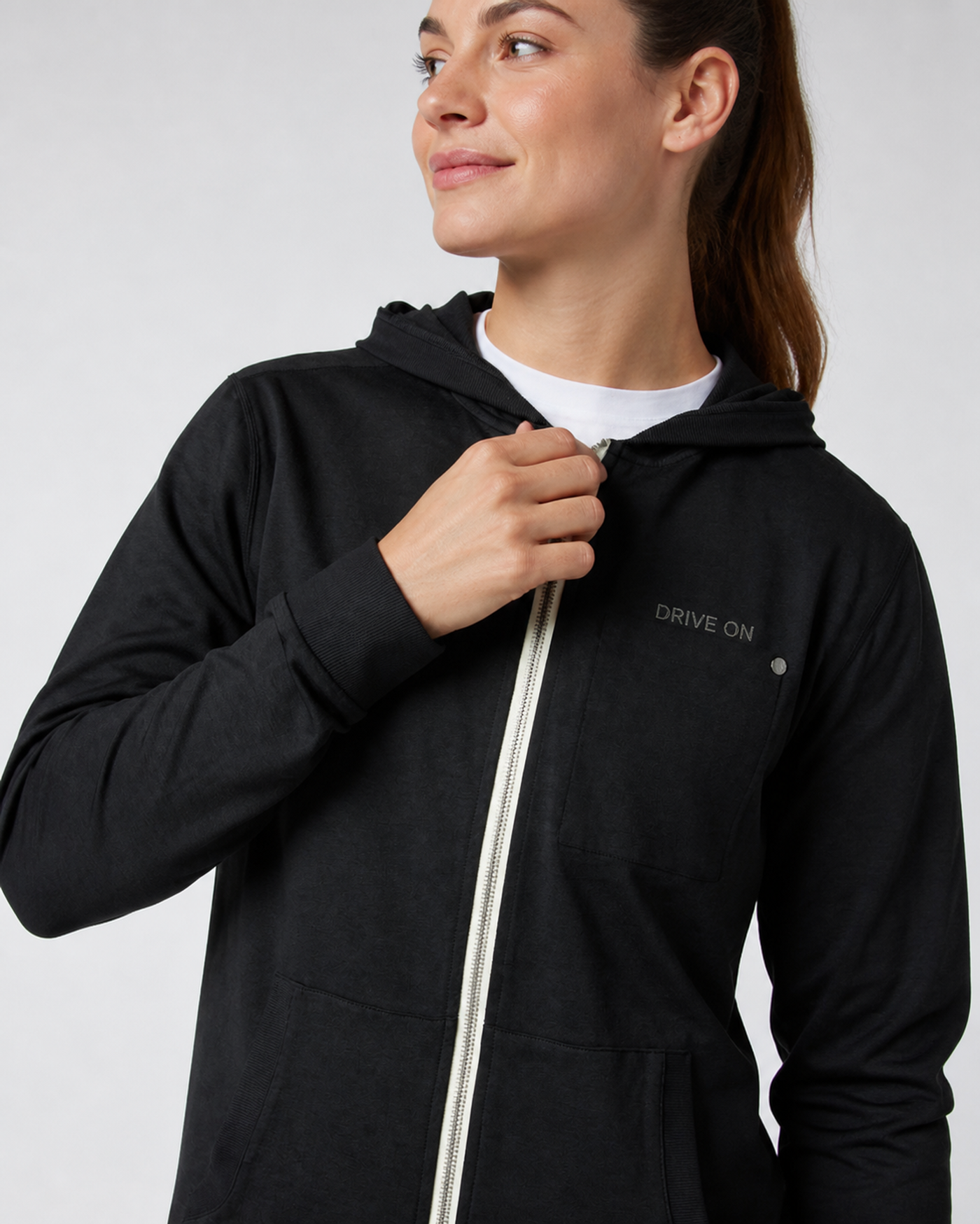 Morrow Full-Zip Hoodie - Black