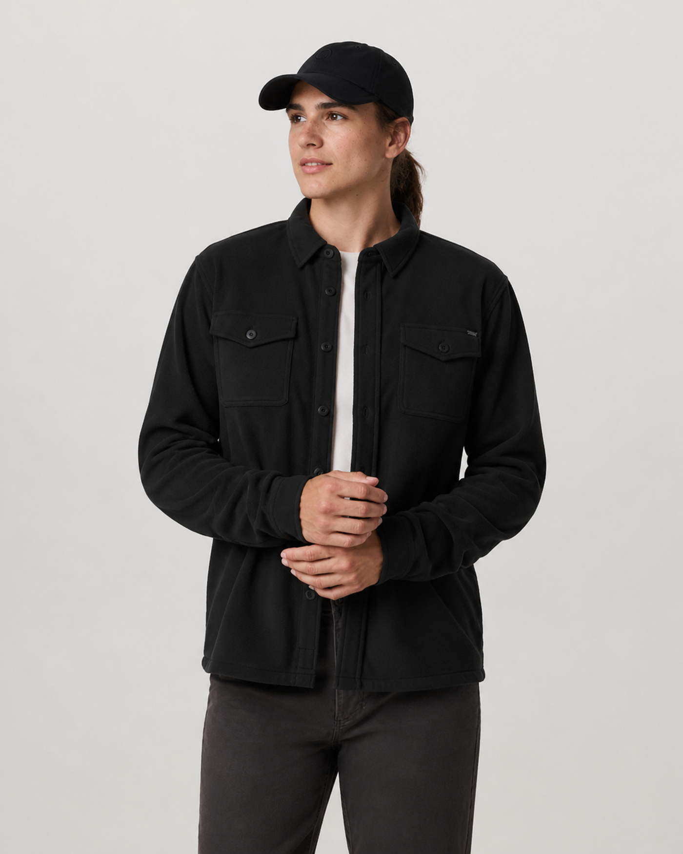 Vector Line Rain Jacket - Black