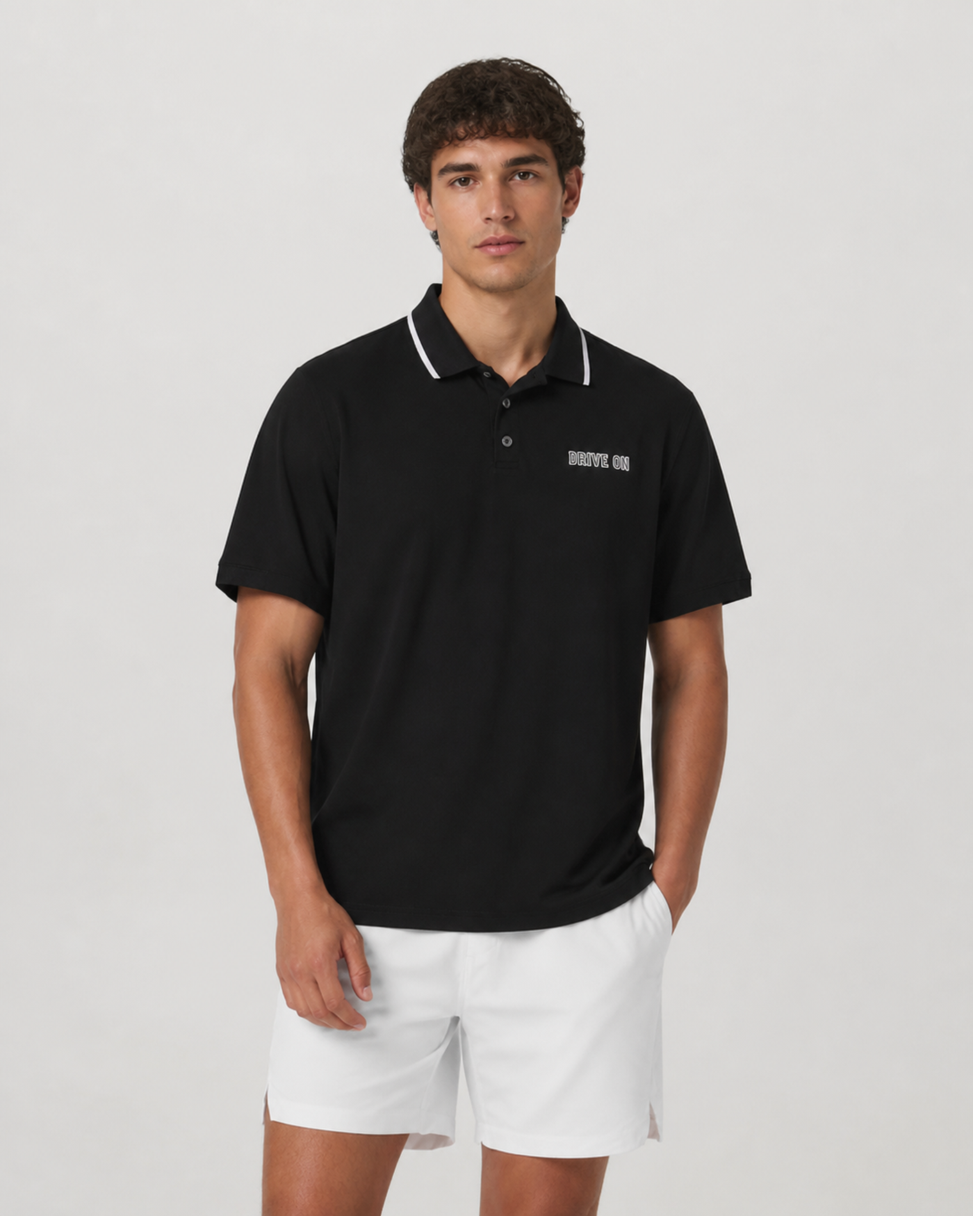 Alder Court Polo - Black