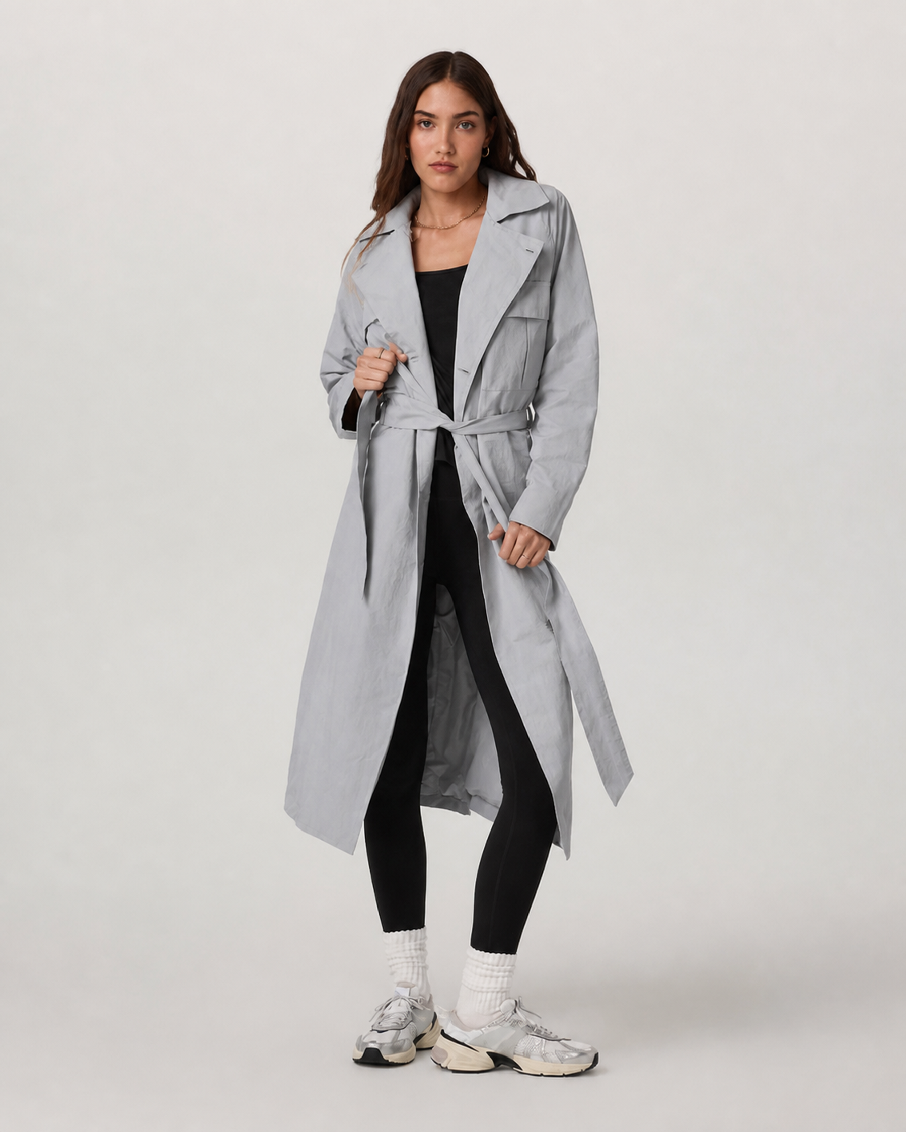 Brio Transit Coat - Light Heather Grey