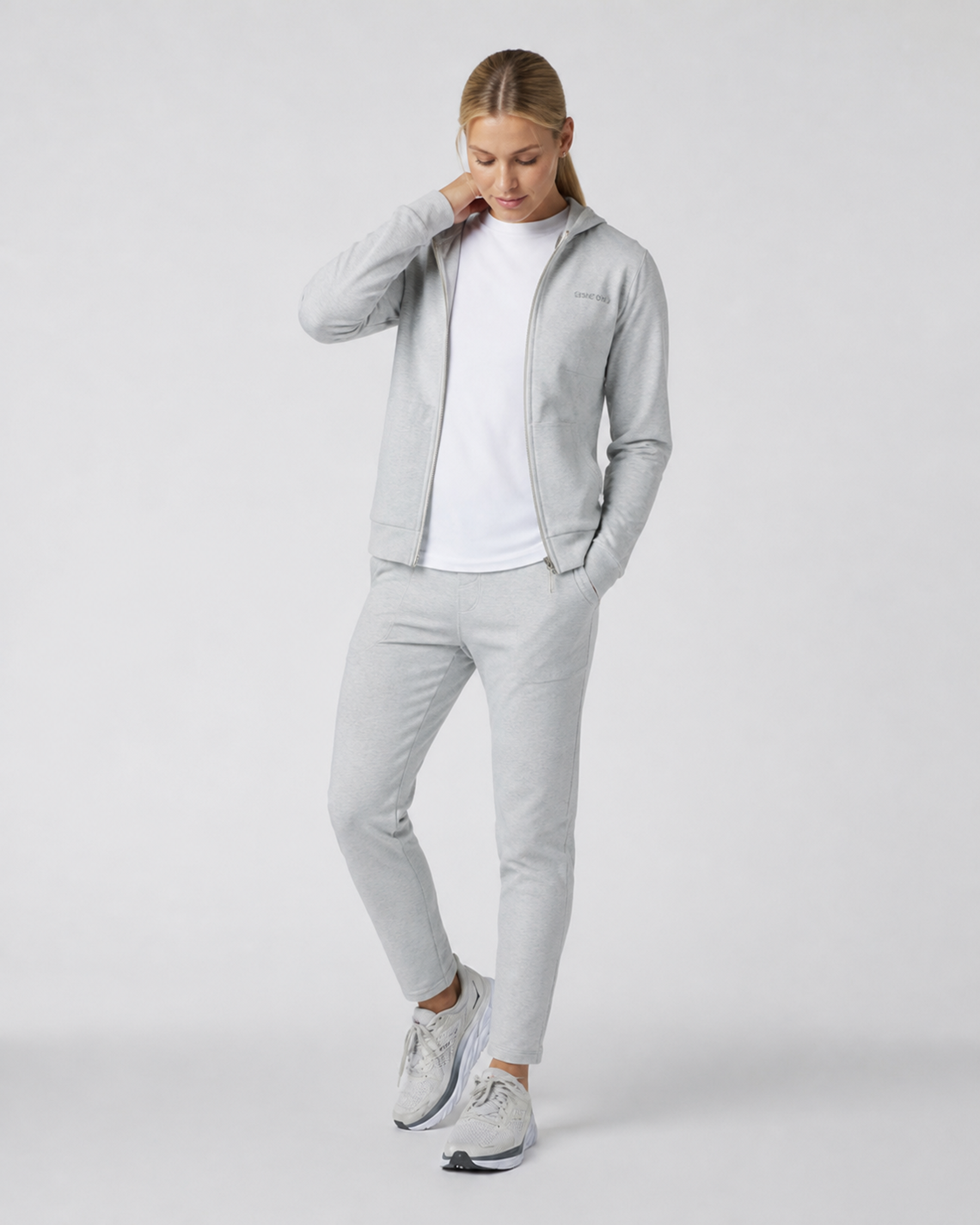Solstice Half-Zip Hoodie - Light Heather Grey