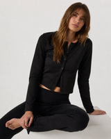 Beacon Long-Sleeve Everyday Cardigan - Black Heather