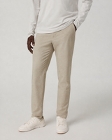 Alto Slim-Fit Transit Trouser - Khaki Linen Texture