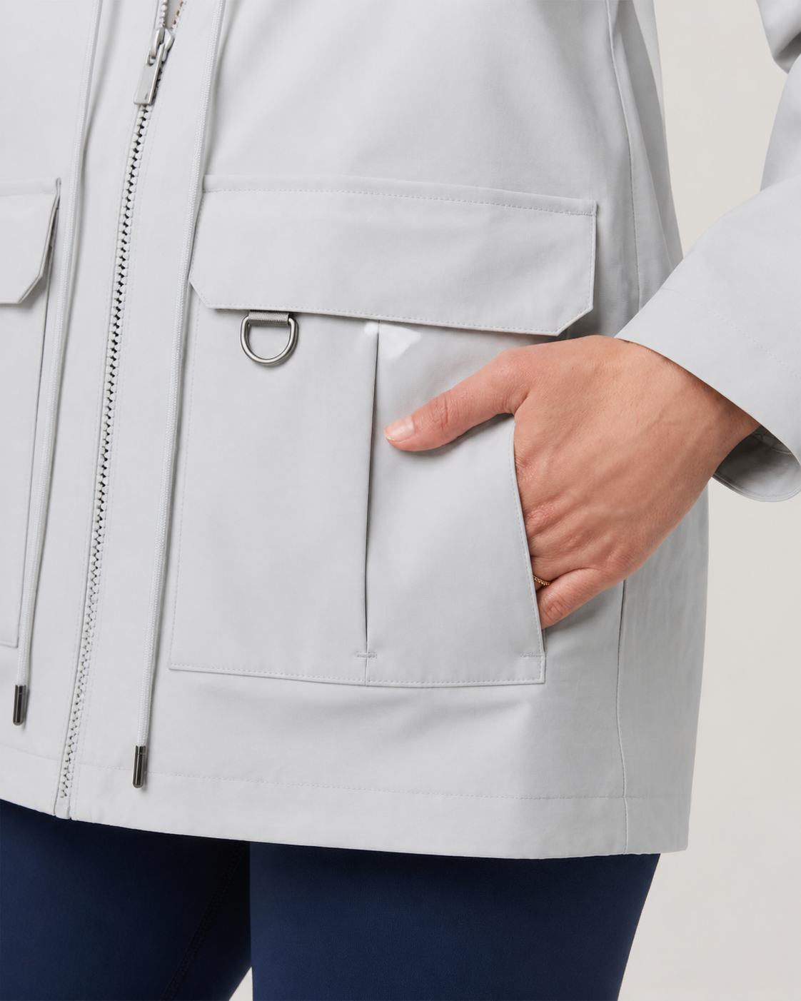 Alto Way Rain Jacket - Silver Cloud