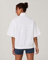 Beacon Way Short-Sleeve Half-Zip Movement Jacket - White