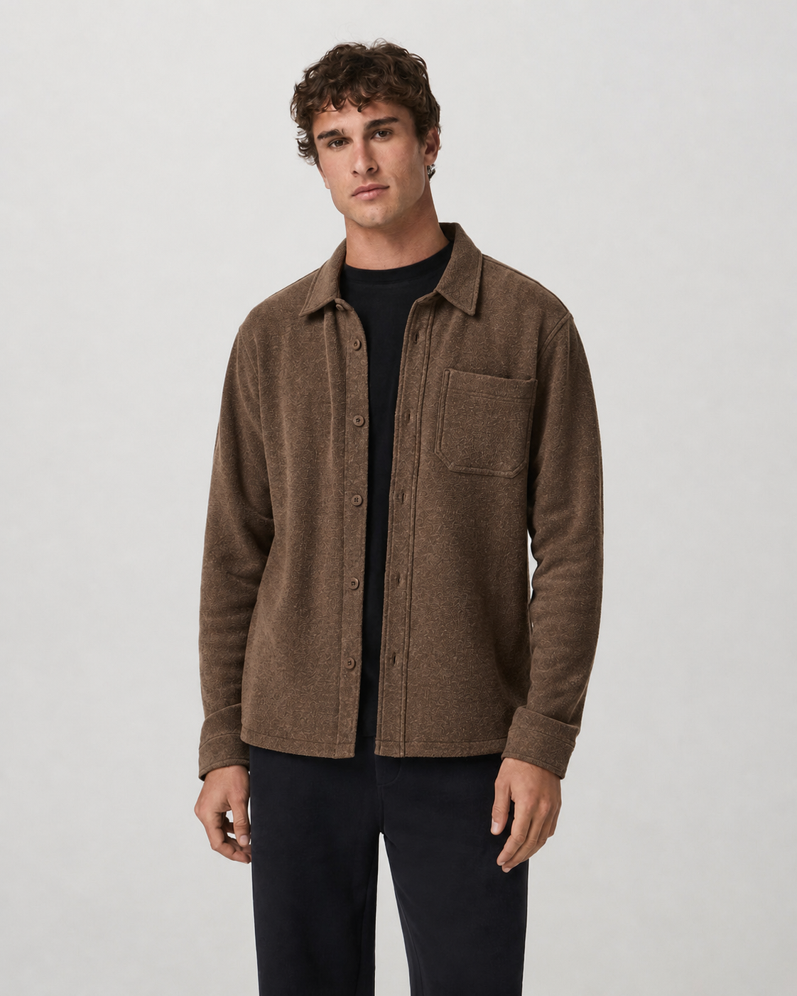 Brio Shirt Jacket - Pinecone Heather