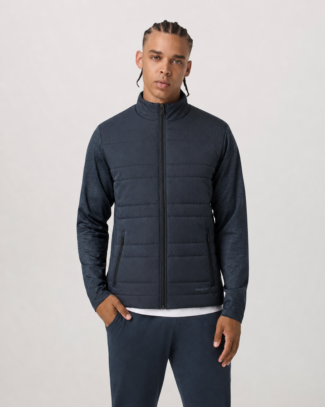Cadence Line Insulated Jacket - Ink Heather
