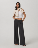 Cadence Line Wide-Leg Short-Length Transit Trouser - Sable