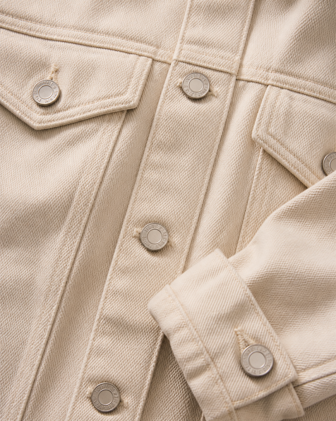 Flint Way Oversized Movement Jacket - Bone Denim