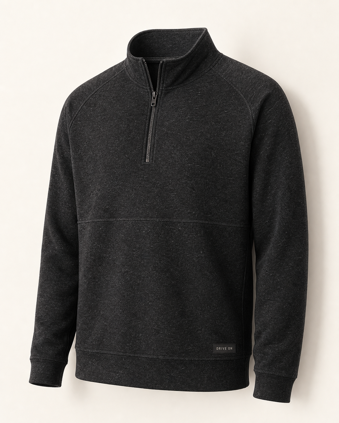 meridian half zip pullover black heather