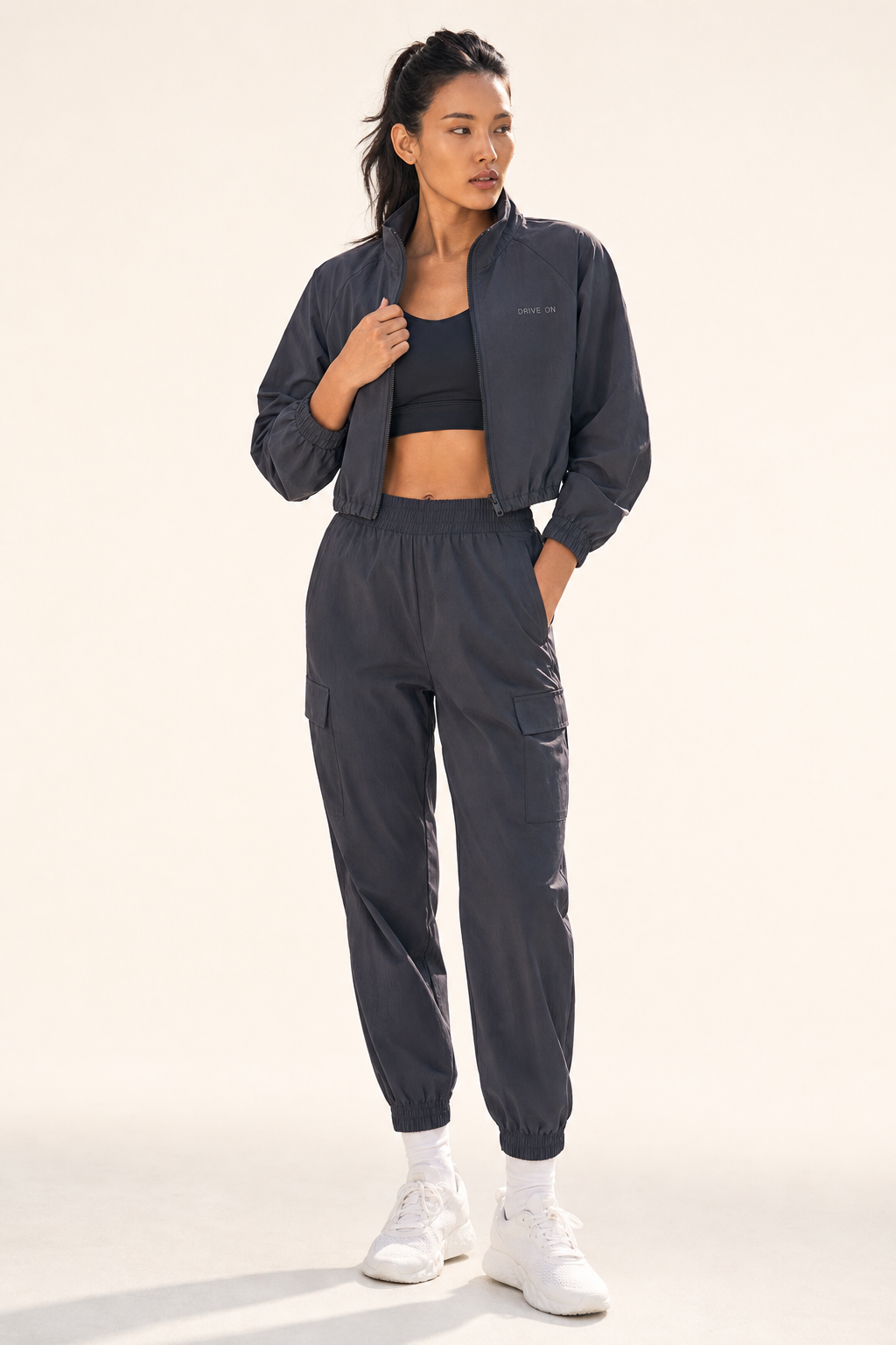 DriveOn Official Poolside Cropped Set 4-Colorway -- studio product shot