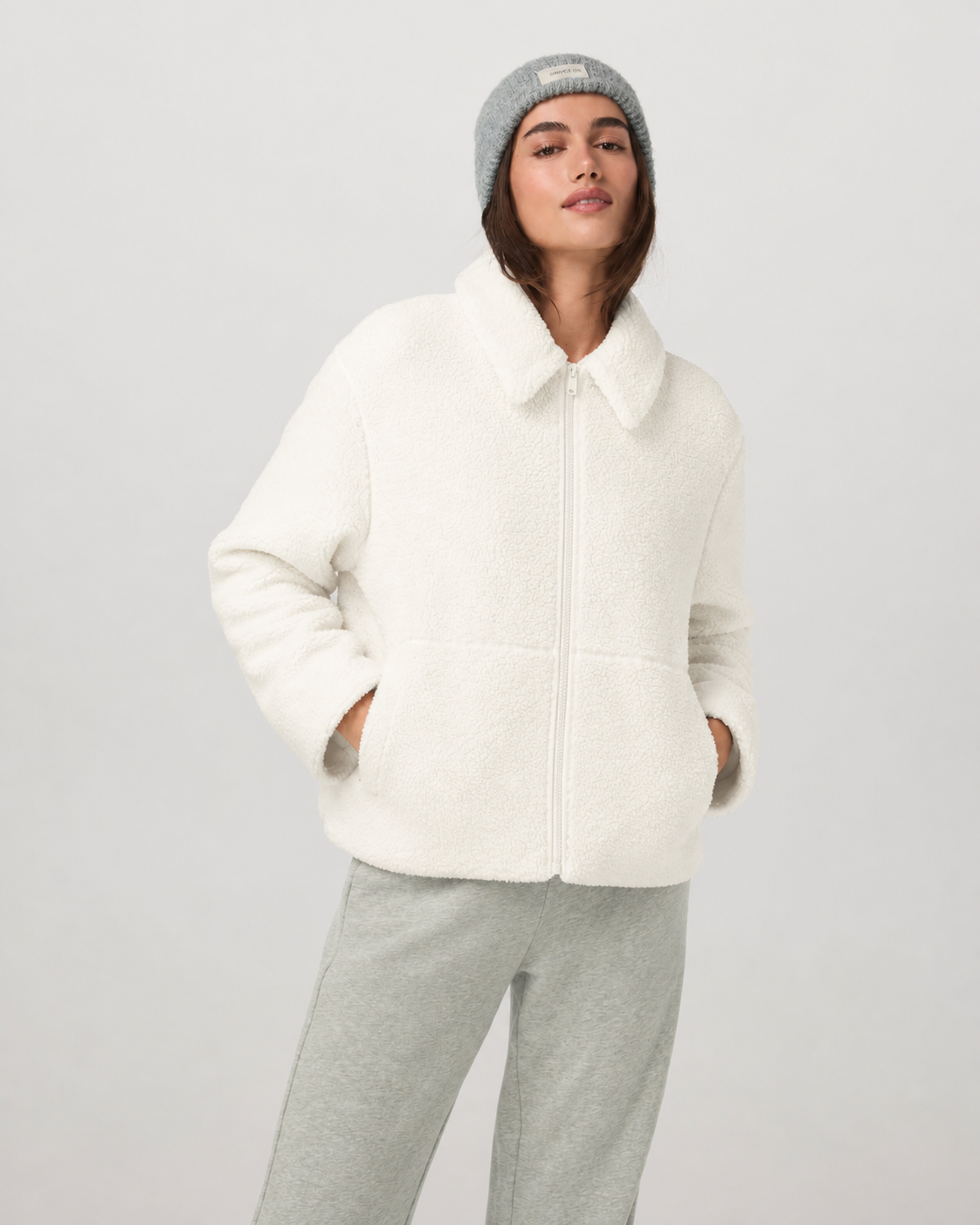 Rowan Line Full-Zip Movement Jacket - Marshmallow