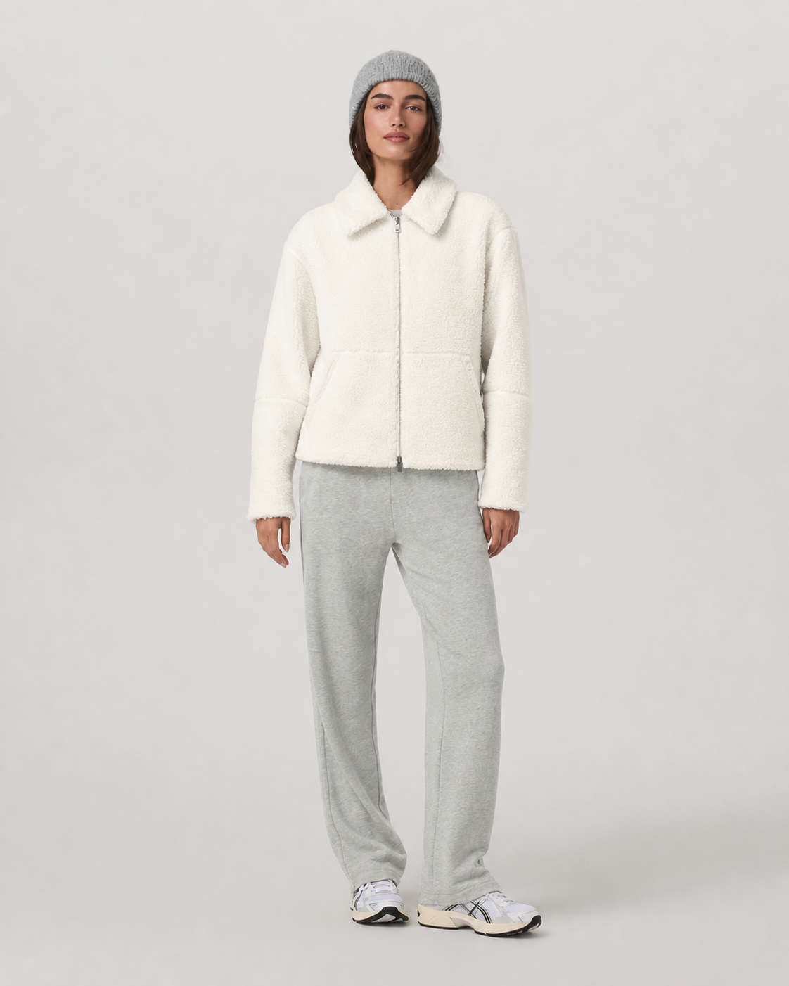 Rowan Line Full-Zip Movement Jacket - Marshmallow