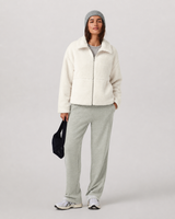 Rowan Line Full-Zip Movement Jacket - Marshmallow