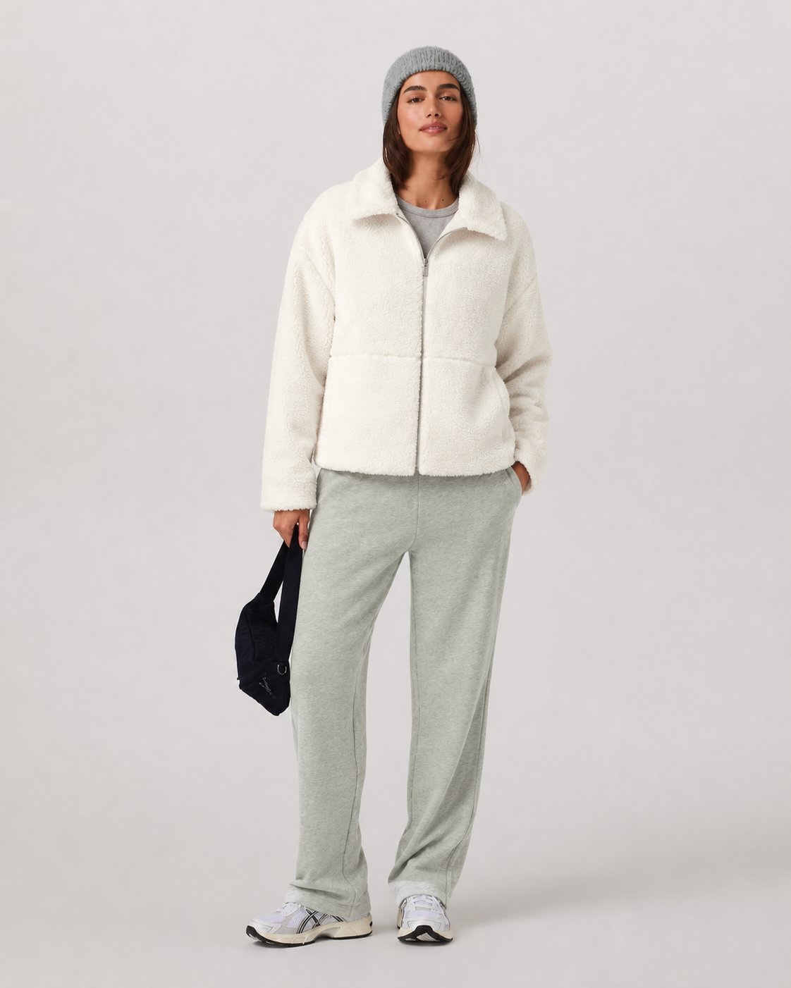 Rowan Line Full-Zip Movement Jacket - Marshmallow